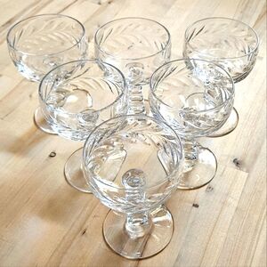 Rock Sharpe, Set of 4,  APOLLO 5 1/8" Champagne,  Tall Sherbets, Cut Stem #1001